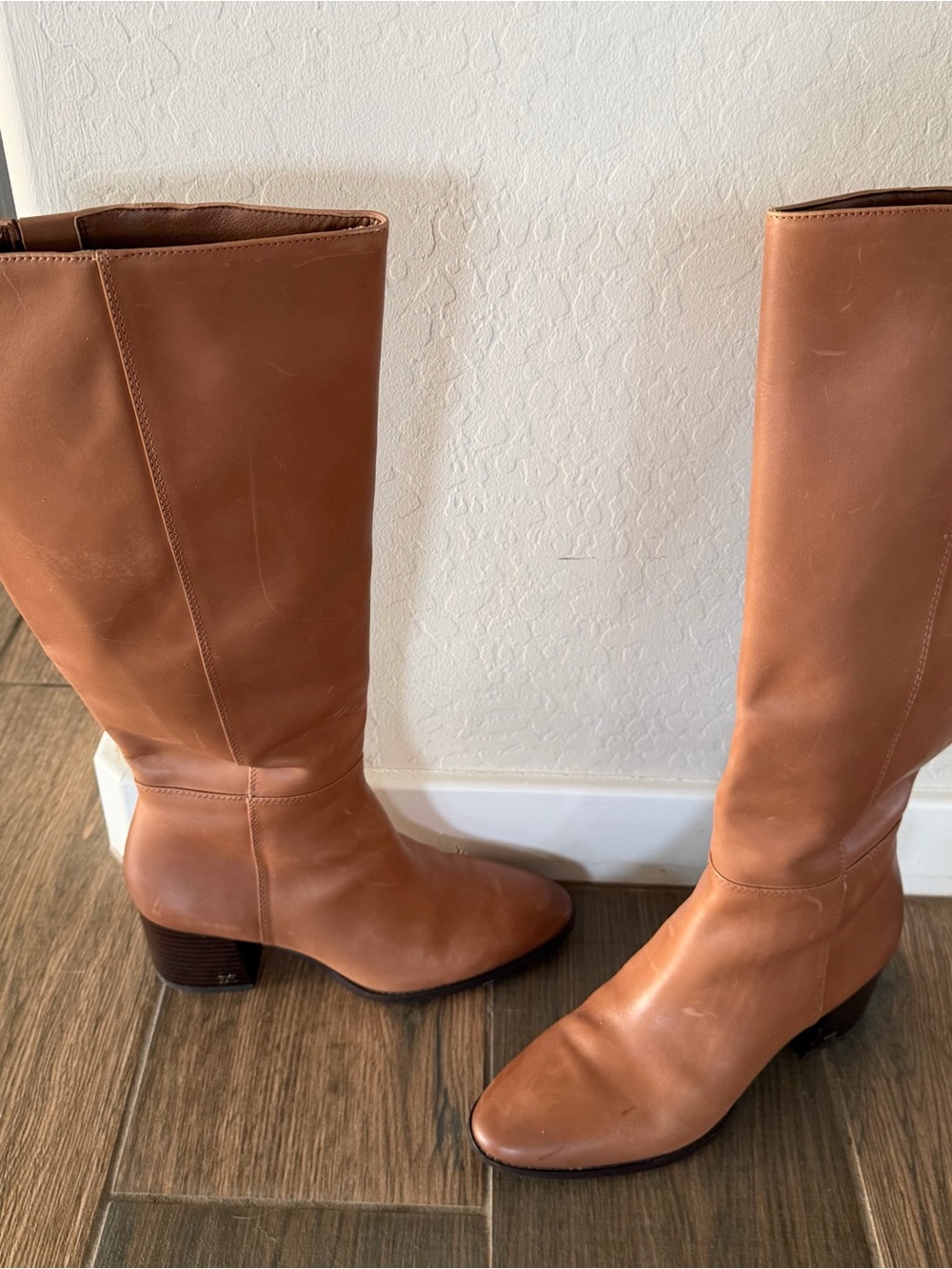 Sam Edelman Kerby Women's Knee-High Leather Boot in Tan - Picture 4 of 8